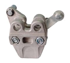 Caliper Pinza de Freno de Disco Trasero Plateado 25mm