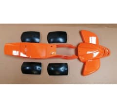 Carcasa Plastica Mini-ATV-49cc-04 Naranjo Cuadrimoto