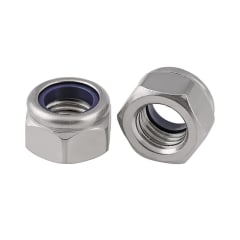 Tuerca Hexagonal de Seguridad Zinc 6mm Paso 1