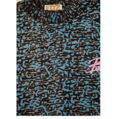 Polera Estampada M/C BZ-1 T-L Azul