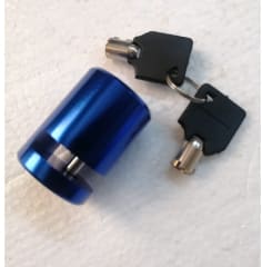 Candado Cilindro Moto Azul