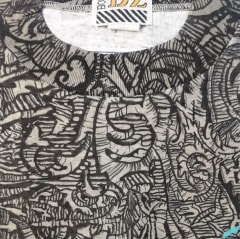 Polera Estampada M/C BZ-2 T-L Gris