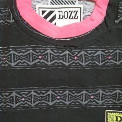Polera Estampada M/C BZ-6 CU T-M Negro