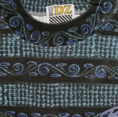 Polera Estampada M/C BZ-7 T-M Azul