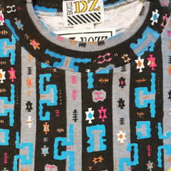 Polera Estampada M/C DZ-9 T-S Celeste