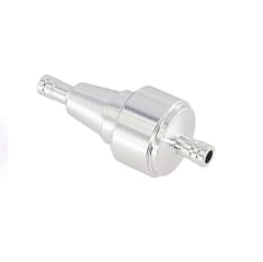 Filtro Bencina aluminio TR Plateado