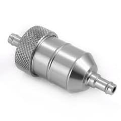 Filtro Bencina aluminio CI Plateado