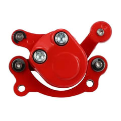 Caliper Pinza de Freno de Disco Trasero Derecho Rojo 50mm