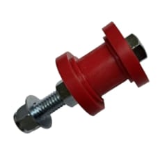 Rodillo Tensor Guia Cadena 10mm Rojo Moto con Perno