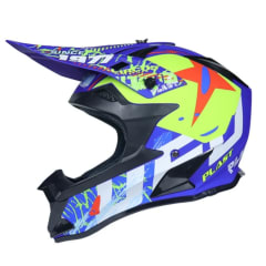 Casco Moto Azul Talla-L 58cm