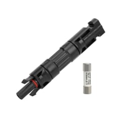 Conector MC4 Porta Fusible con Fusible 1000Vdc 25A Solar