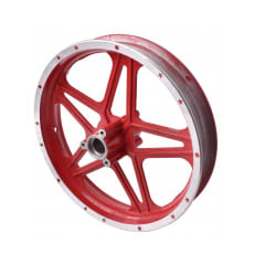Llanta 10D 2.50-10 Alumino Mini Moto Cross 49cc Trasera Rojo