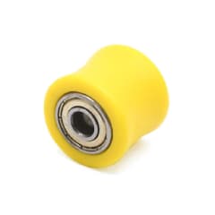 Rodillo Tensor Guia Cadena Liso 10mm Amarillo Moto