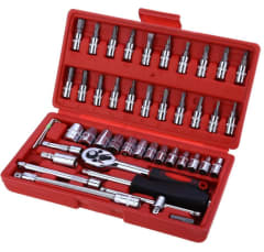 Set Juego Caja Herramientas 46 Piezas Dados Chicharra