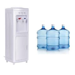 Dispensadora agua Fria caliente + 3 bidones agua 20L