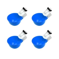 Dispensador Agua Automático de Plástico para Aves de Corral Azul X 4 Unid.