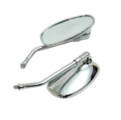 Par Espejos retrovisor moto cromados 10mm