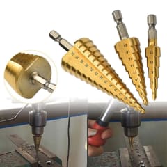 Set 3 Brocas Escalonadas 4-32mm