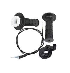 Kit Puños Alto Piola Y Carro Acelerador 22mm Negro