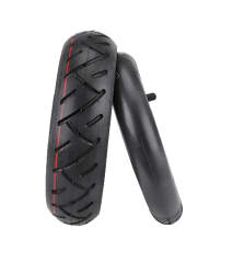 Neumático 10x2.50 4 Ply + Cámara Válvula Curva Para Scooter