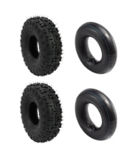 Par Neumático 04D 4.10-4 4PLY con Cámara V-curva Moto ATV Scooter
