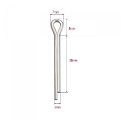 Pasador Chaveta Seguro Tuerca 46mm