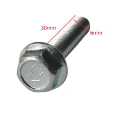 Perno Brida Hexagonal 6x30mm Paso 1.0