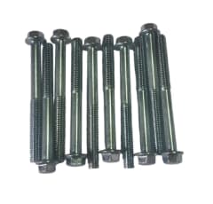 10 Pernos Brida Zincado Hexagonal M6x60mm Paso 1.0