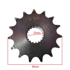 Piñon Ataque 428-15T Eje 20mm 18 Estrías