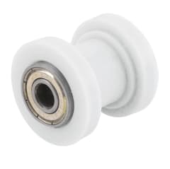 Rodillo Tensor Guia Cadena 10mm Blanco Moto
