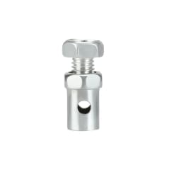 Tornillo de Fijación para Piola Cable de Freno Plateado Unidad