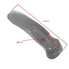 Tapabarro Delantero Plástico 49cc 2T Negro