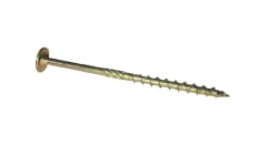 1500 Tornillos Cabezal de Oblea para Madera M 6x100mm Zincado Amarillo