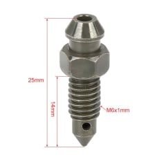 Tornillo de Purga con Tapón de Freno para Moto M6 x 1mm