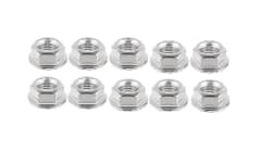 Tuerca Hexagonal G8.8 M5x10mm P1.5 Galvanizada ASME x 10 Unid.