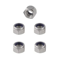 Tuerca Hexagonal de Seguridad Zinc 10mm Paso 1 x 5 Unid.