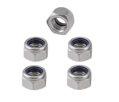 Tuerca Hexagonal Seguridad Zinc 8mm Paso 1.25 x 5 Unid.