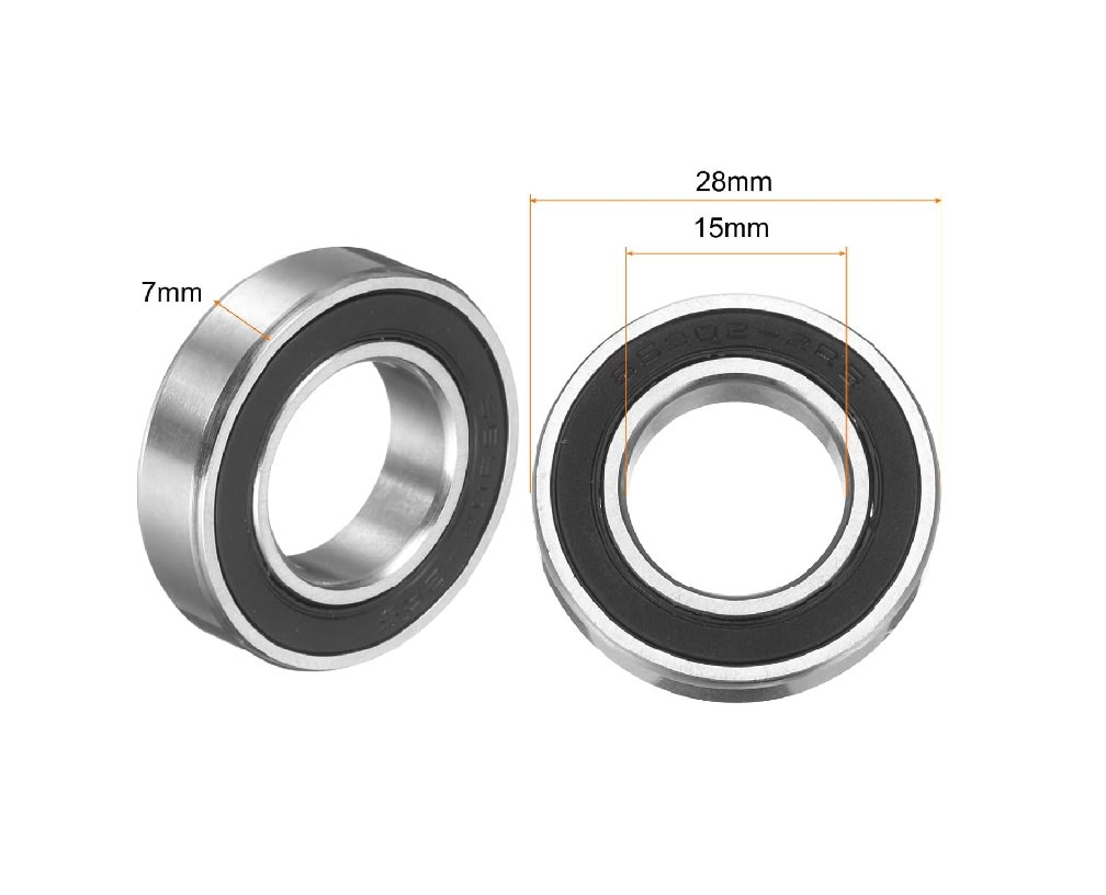 10 Rodamientos 15x28x7mm 6902 2rs3