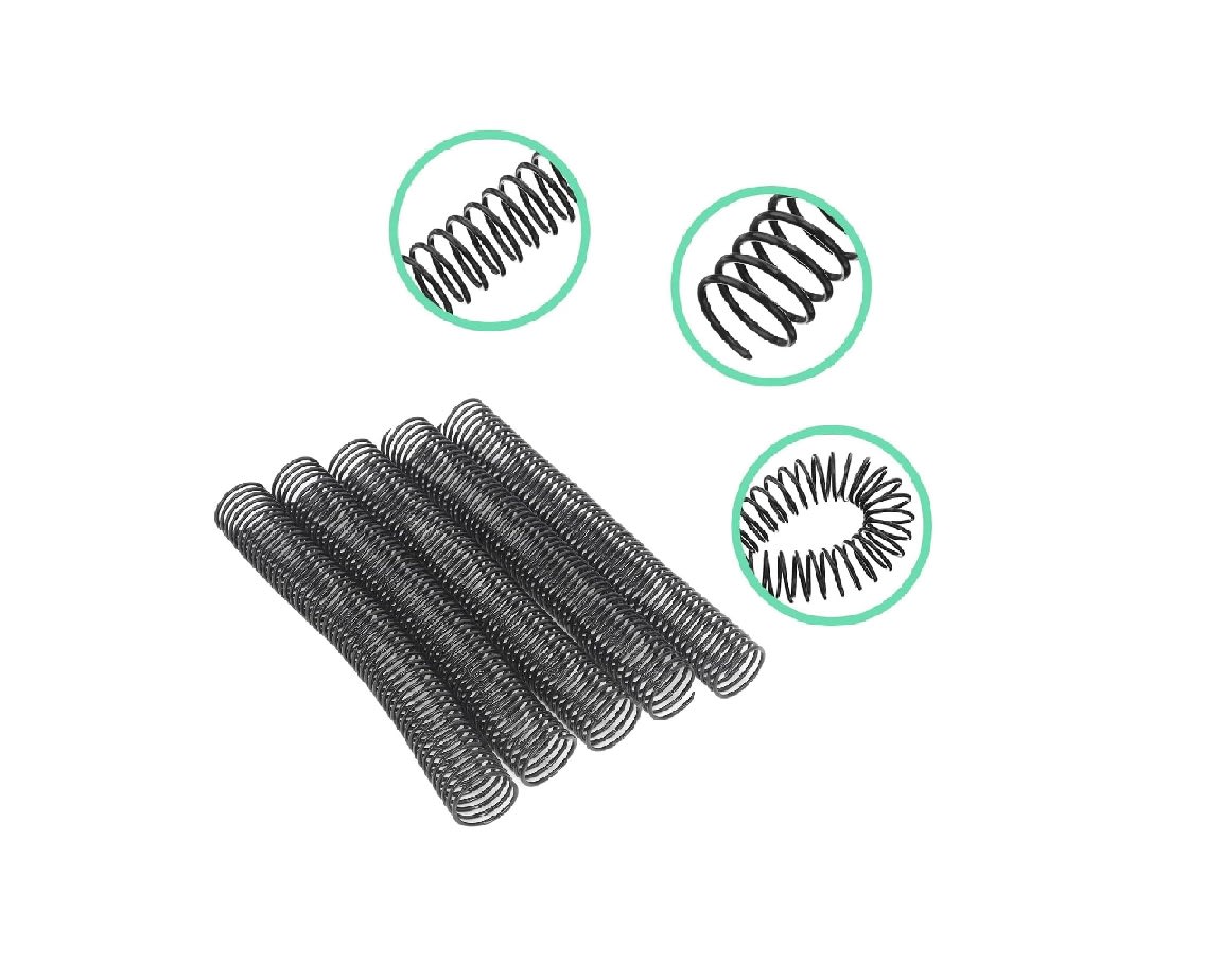 100 Anillas Espirales 10mm Negro para Encuadernado4