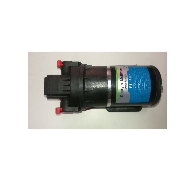 Bomba FL-502 24vdc 6L/min 40PSI 1.6A agua4