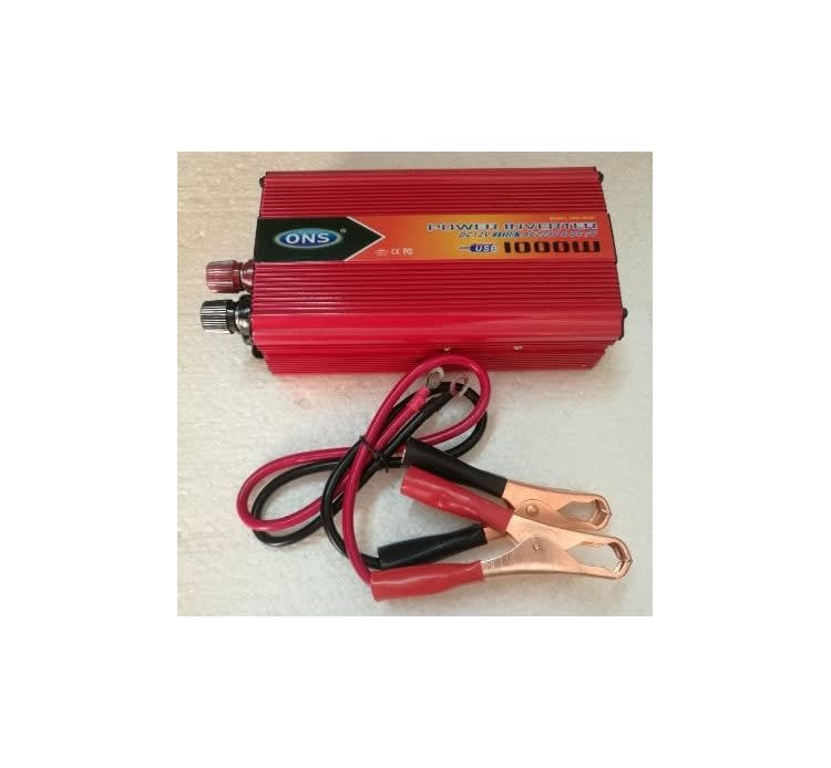 Inversor 1000w corriente 12v a 220v c/USB ONS3