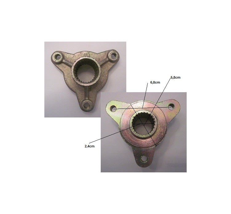 Maza 3P68mm eje DI-23-25mm 24T triángulo1