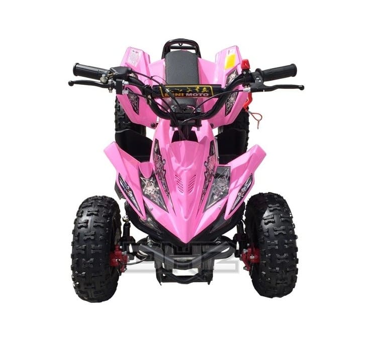 Mini Moto atv 49cc 2T aro 6 Cuadrimoto Rosado3