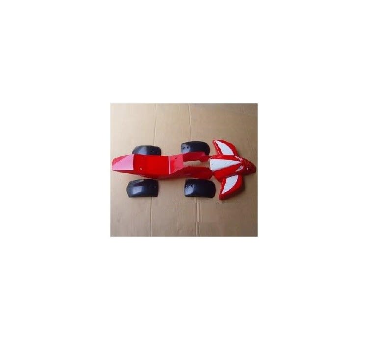 Carcasa Plastica Mini ATV-49cc-04 Rojo-Blanco Cuadrimoto3