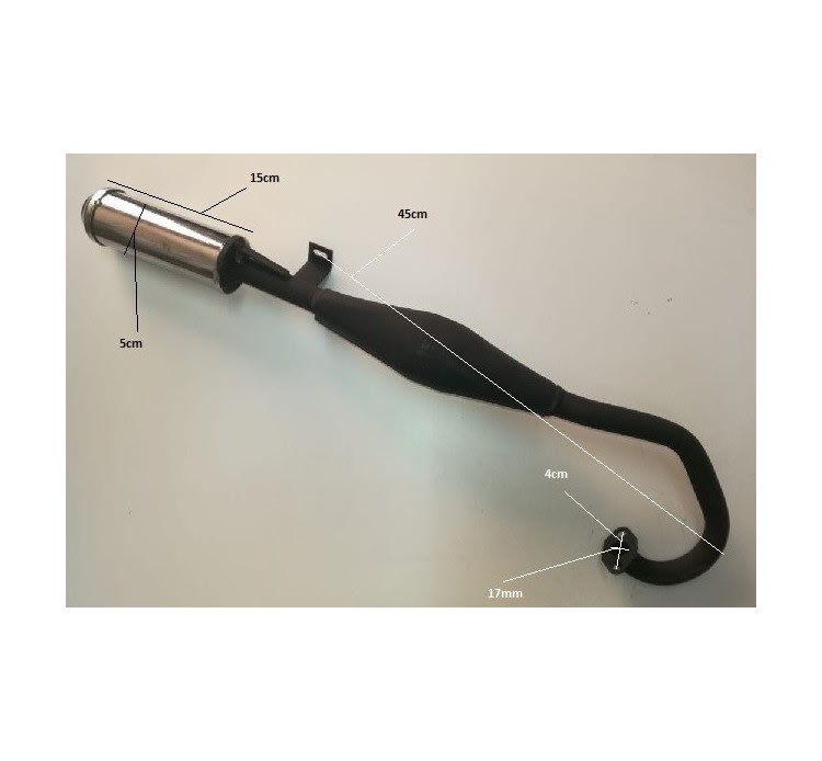 Tubo Escape 64cm Motor 49cc 2T 8143