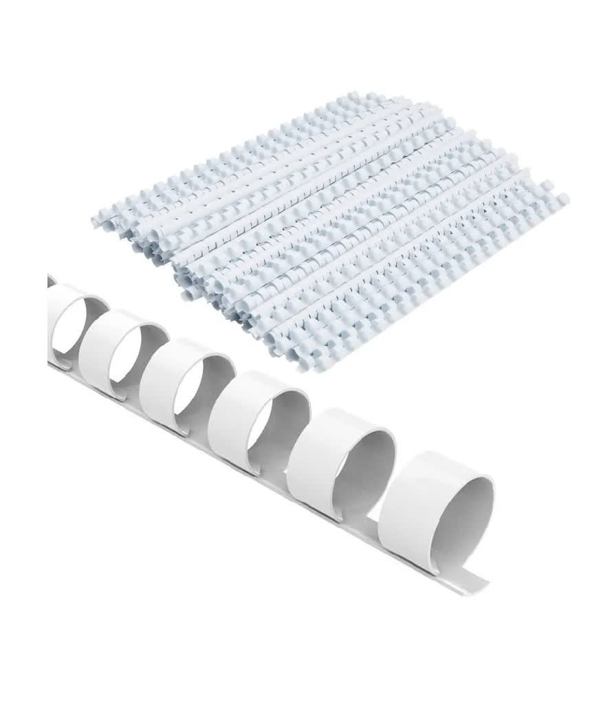 200 Anillas Rectangulares 12mm Blancas 0