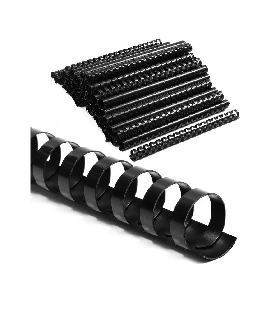 200 Anillas Rectangulares 12mm Negras 0