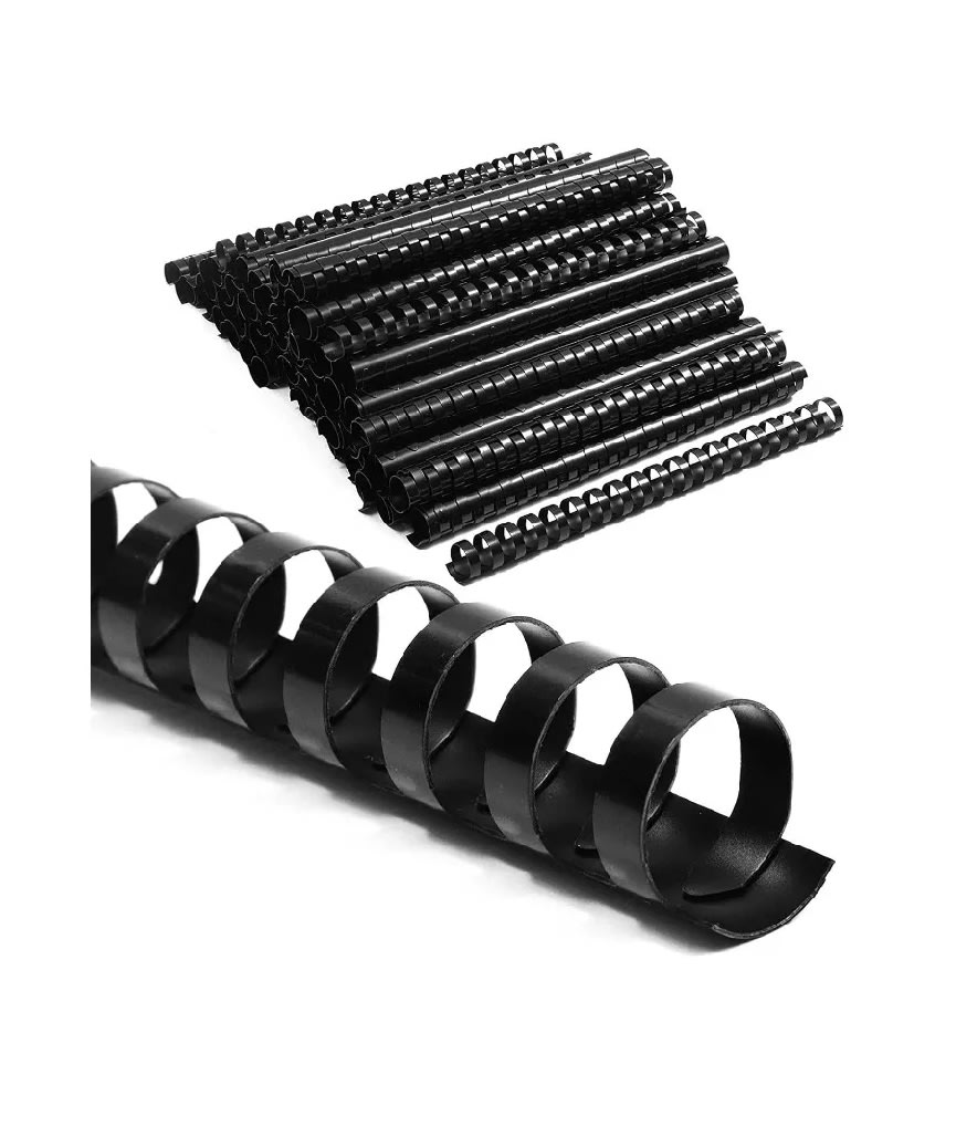 200 Anillas Rectangulares 12mm Negras3