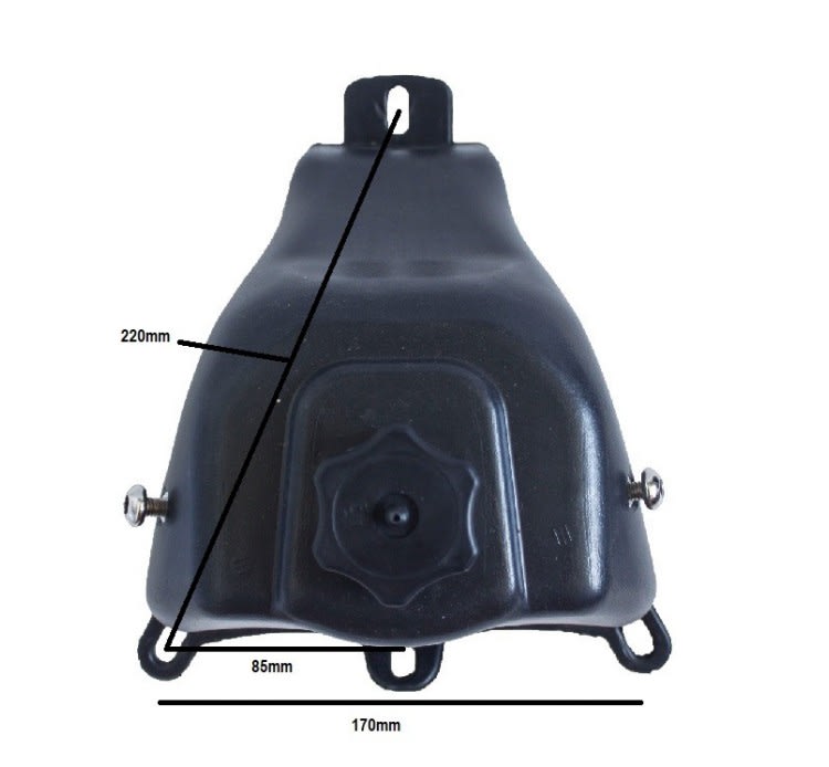 Estanque Bencina 1.5 Litros 4F 2T 220x170 4P mini moto cross 2T DE348