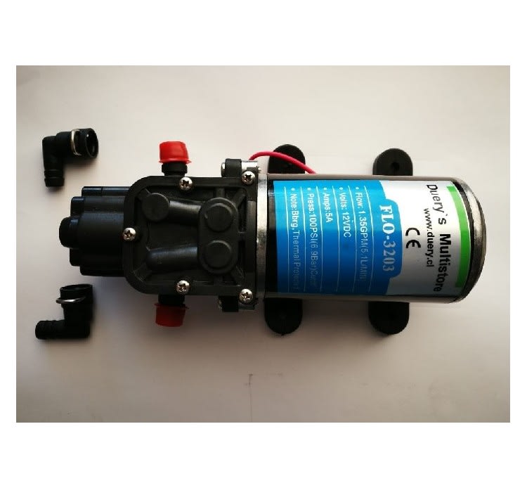 Bomba FLO-3203 12vdc 05.1L/min 100psi 05.0A agua1
